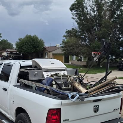 Grill, hoop and scrap, one trip