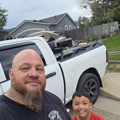 Loaded and done, helper on board